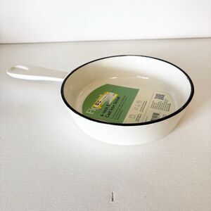 Figmint Target 6” Enameled Cast Iron Skillet NWT Cream
